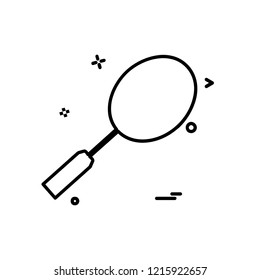 Badminton icon design vector