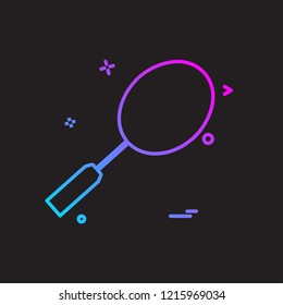 Badminton icon design vector