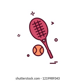 Badminton icon design vector