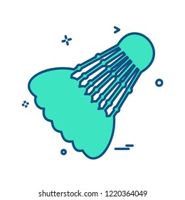 Badminton icon design vector 