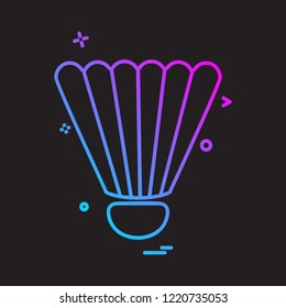 Badminton icon design vector 