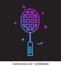 Badminton icon design vector
