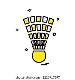Badminton icon design vector