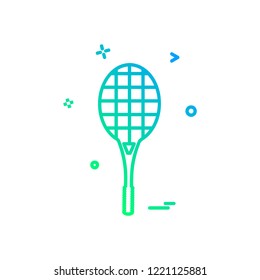 Badminton icon design vector