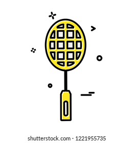 Badminton icon design vector