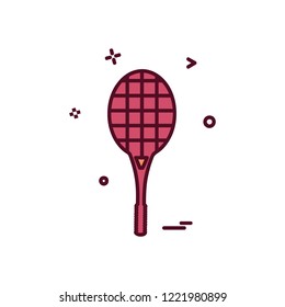 Badminton icon design vector