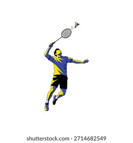 Diseño de Vector plano icono de bádminton.