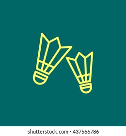  Badminton icon illustration