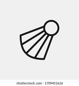 Badminton icon isolated on background. Leisure symbol modern, simple, vector, icon for website design, mobile app, ui. Vector Illustration