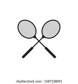 Badminton icon isolated on white background