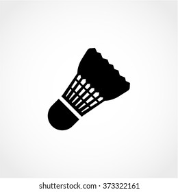 Badminton Icon Isolated on White Background