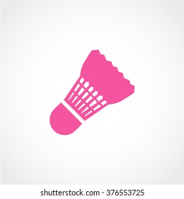 Badminton Icon Isolated on White Background