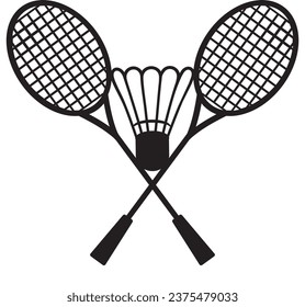 badminton icon logo design, 100 editable file, manual work, 