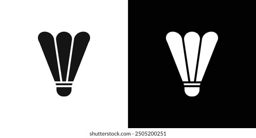Badminton icon logo set vector