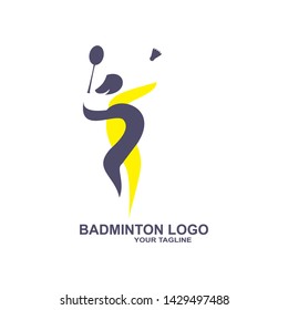 Badminton icon logo vector symbol