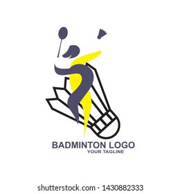 badminton icon logo vector symbol