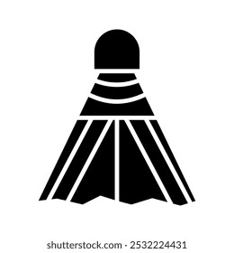 Badminton icon on white background.