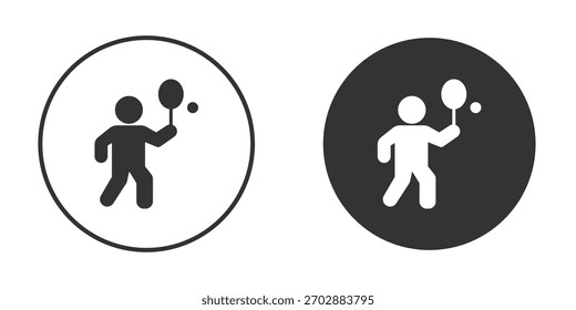 Icono de bádminton. Perfecto para interfaces de Web y App, presentaciones, infografías