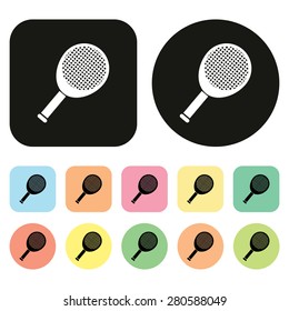 badminton icon. badminton racket icon