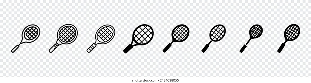 Badminton icon, Badminton racquets icon, badmintons racquets or rackets icon, Badminton bat for hitting shuttlecocks in indoor sports, Badminton Flat Icon 