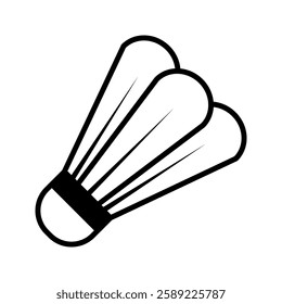 Badminton icon in simple style on a white background vector illustration 