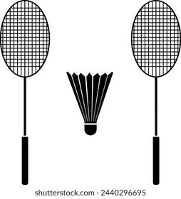 Badminton icon ,sport icon vector flat illustration