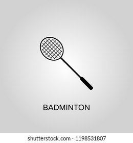 Badminton icon. Badminton symbol. Flat design. Stock - Vector illustration.