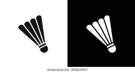 Badminton icon Symbol mark in filled style