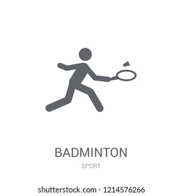 Badminton icon. Trendy Badminton logo concept on white background from Sport collection. Suitable for use on web apps, mobile apps and print media.