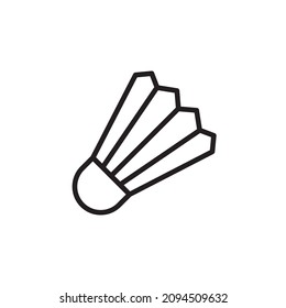 badminton icon vector design templates white on background
