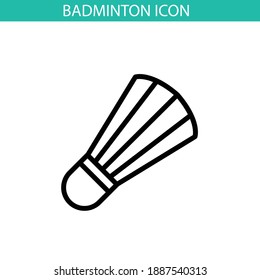 Badminton icon vector, eps 10