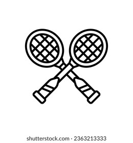 Badminton icon in vector. Illustration