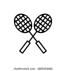 Vektorbadminton-Symbol. EPS. 10.