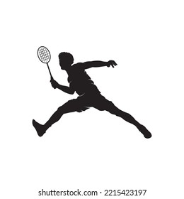 badminton icon vector illustration logo template
