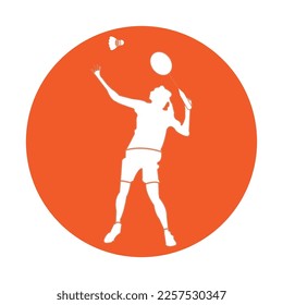 badminton icon vector illustration symbol design