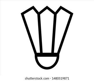 badminton icon - vector. sport