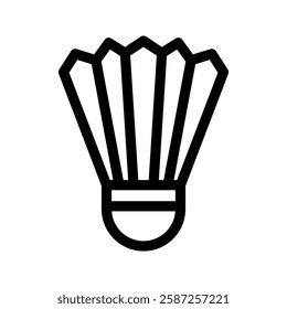 Badminton Icon Vector Symbol Design Illustration