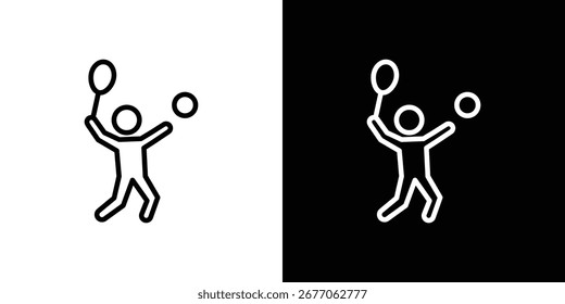 Badminton icon vector, Symbol, logo illustrations