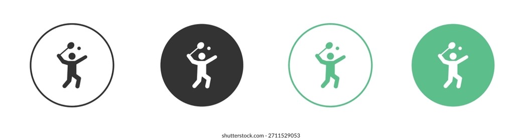 Badminton icon vector, Symbol, logo illustrations