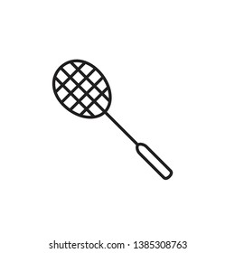 badminton icon vector template trendy