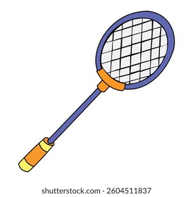 A badminton isolated on white background