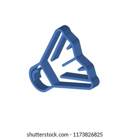 Badminton isometric left top view 3D icon