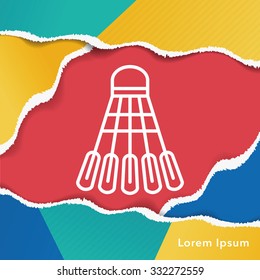 badminton line icon