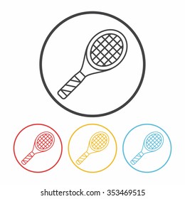 badminton line icon