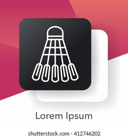 badminton line icon