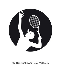 Badminton Logo combine with letter O vector template