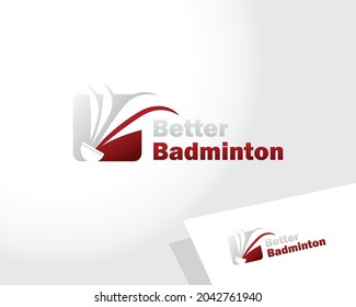 badminton logo creative emblem sign symbol sport athletic