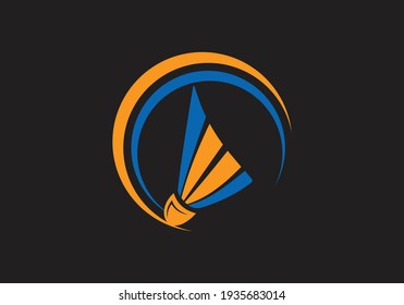 Diseño del logotipo de Badminton y plantilla de iconos. Ilustración vectorial.