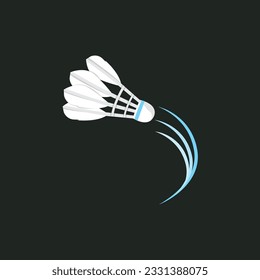 Badminton Logo Design, Sports Vector, Shuttlecock Logo, Badminton Tournament, Simple Minimalist Badge