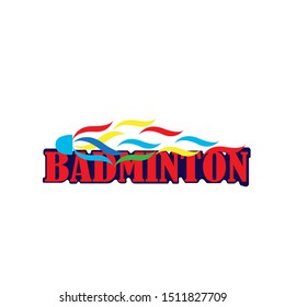 Badminton Logo Design Template Vector
